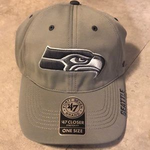 All Gray Seahawks baseball cap